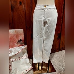 Talbots Classic White Pants